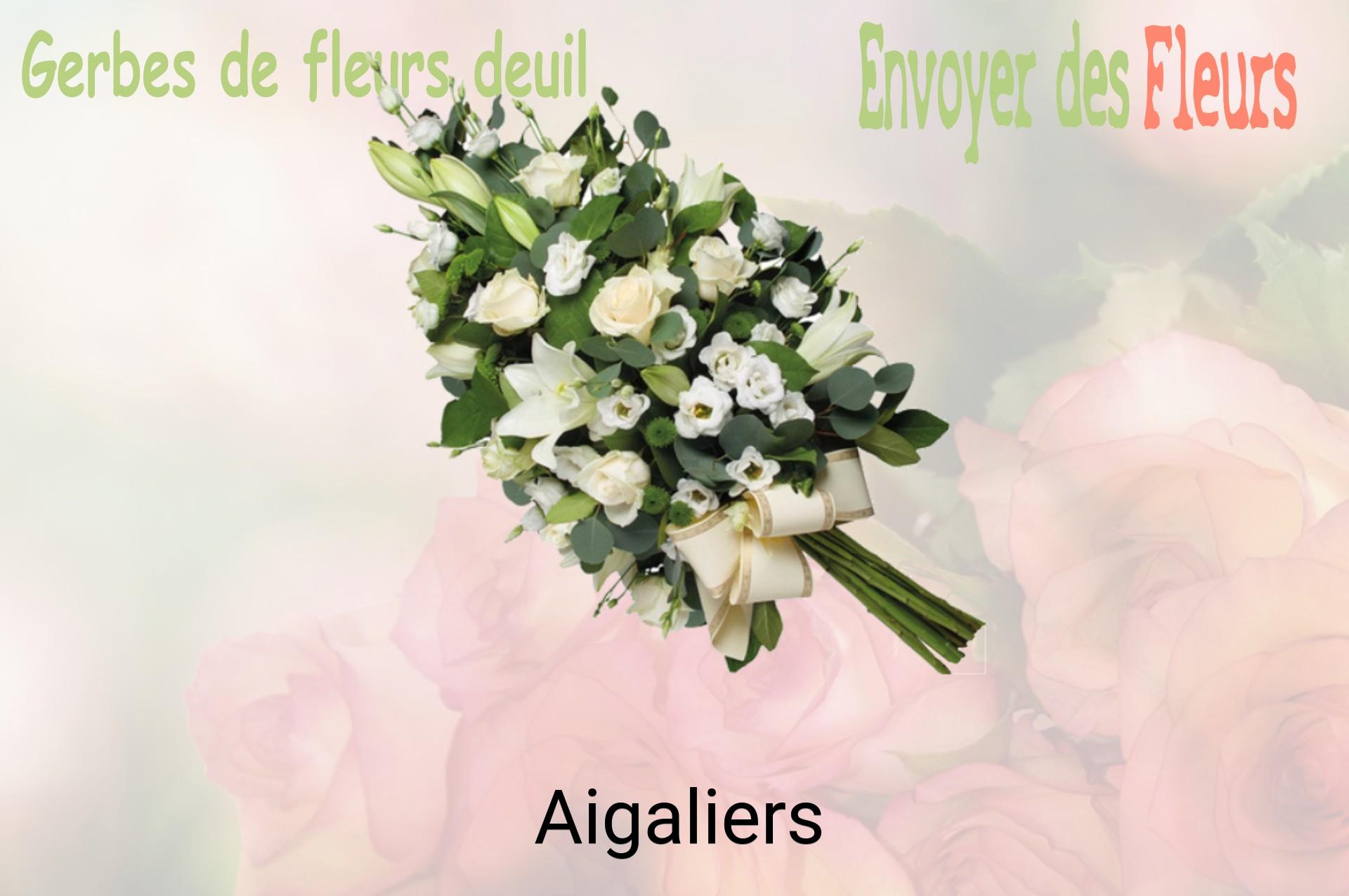 Gerbe de fleurs de deuil livrée à Aigaliers